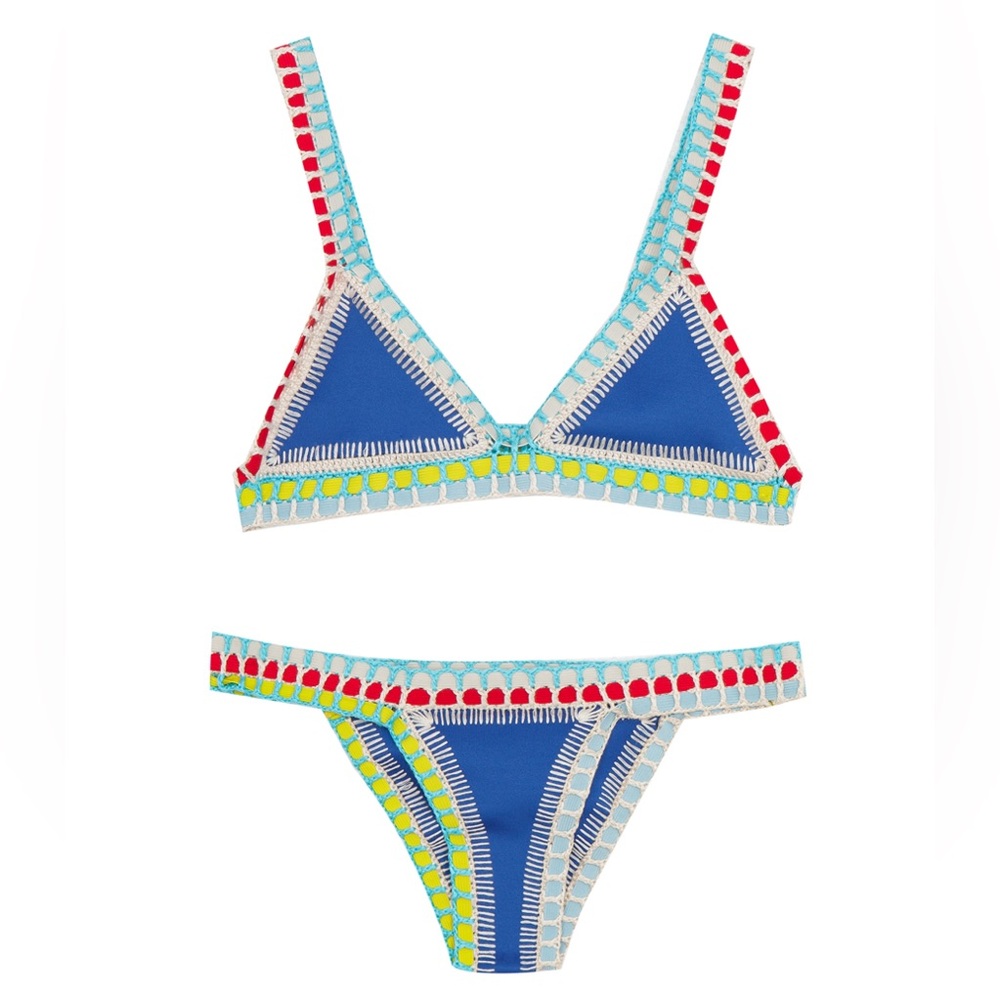 Kiini Tuesday Crochet Bikini Small Blue
